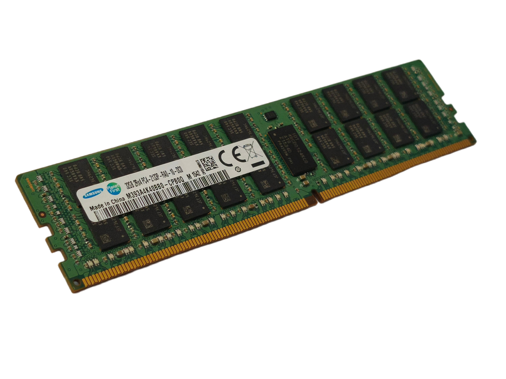 Модуль памяти для сервера Samsung 32GB PC4-17000 DDR4-2133 MHz Registered ECC CL15 288-Pin DIMM 1.2V Dual Rank M393A4K40BB0-CPB