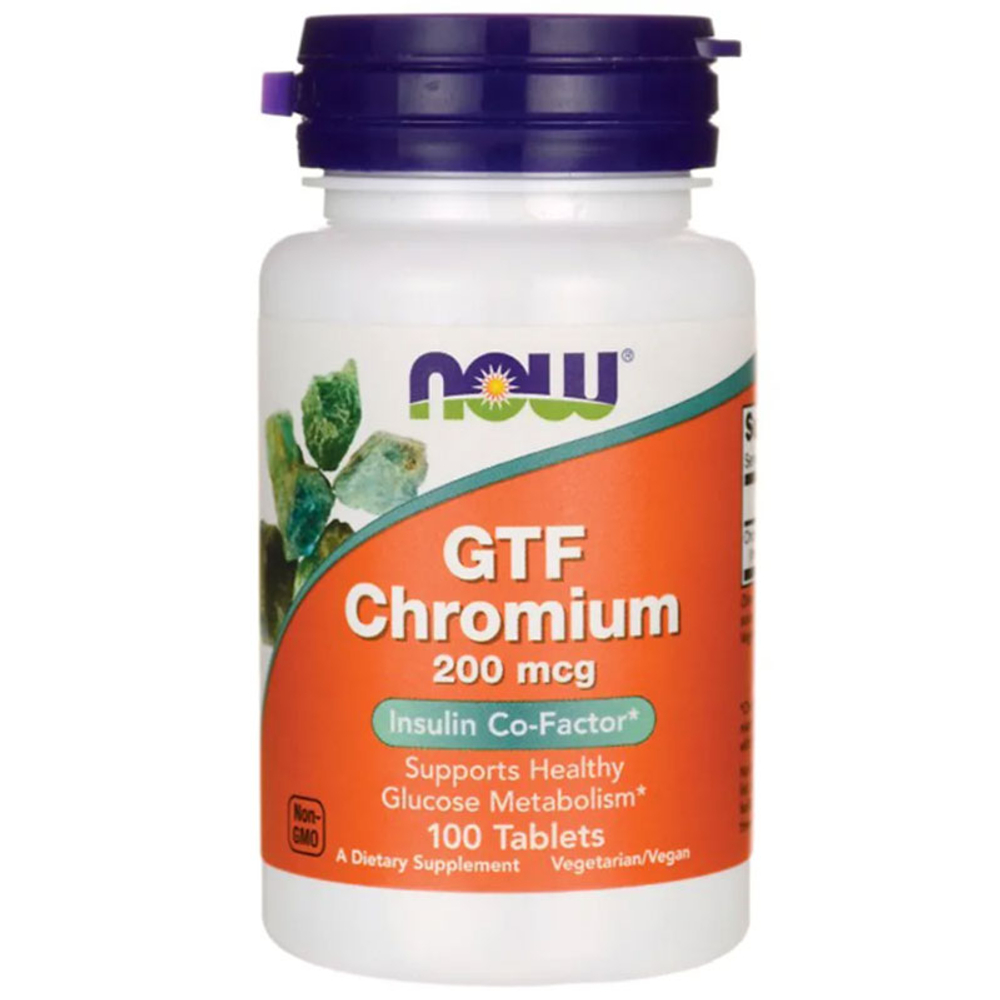 NOW GTF Chromium 200 мкг. (100 таб.) [M]