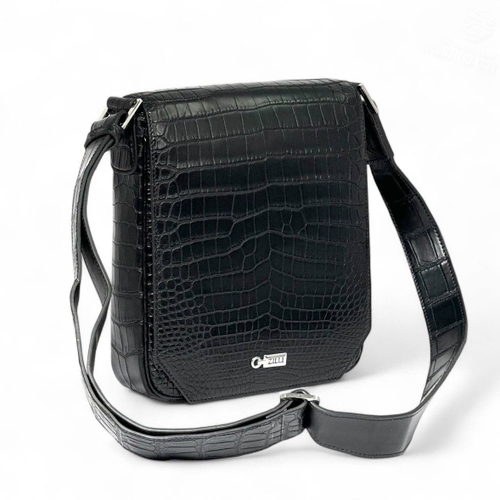Мессенджер-Сумка через плечо Zilli из кожи крокодила