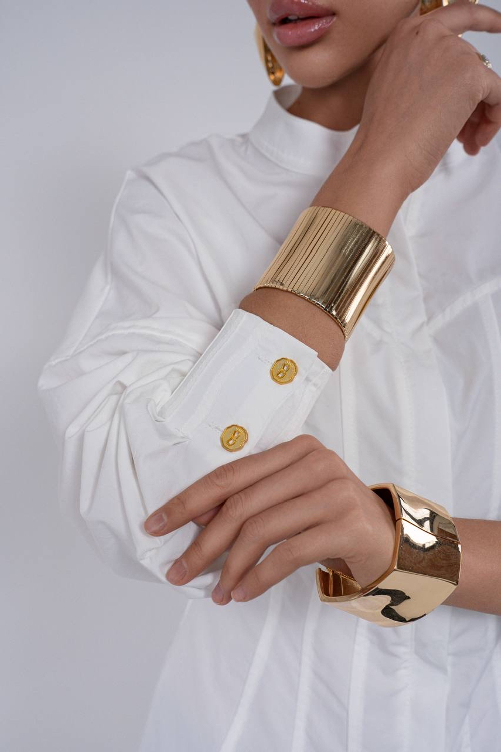 Блуза на молнии из хлопка с корсетом сзади