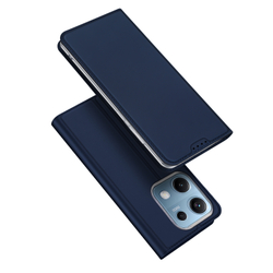Чехол книжка из PU кожи синего цвета от Dux Ducis для Xiaomi Redmi Note 14S, серия Skin Pro Series Case