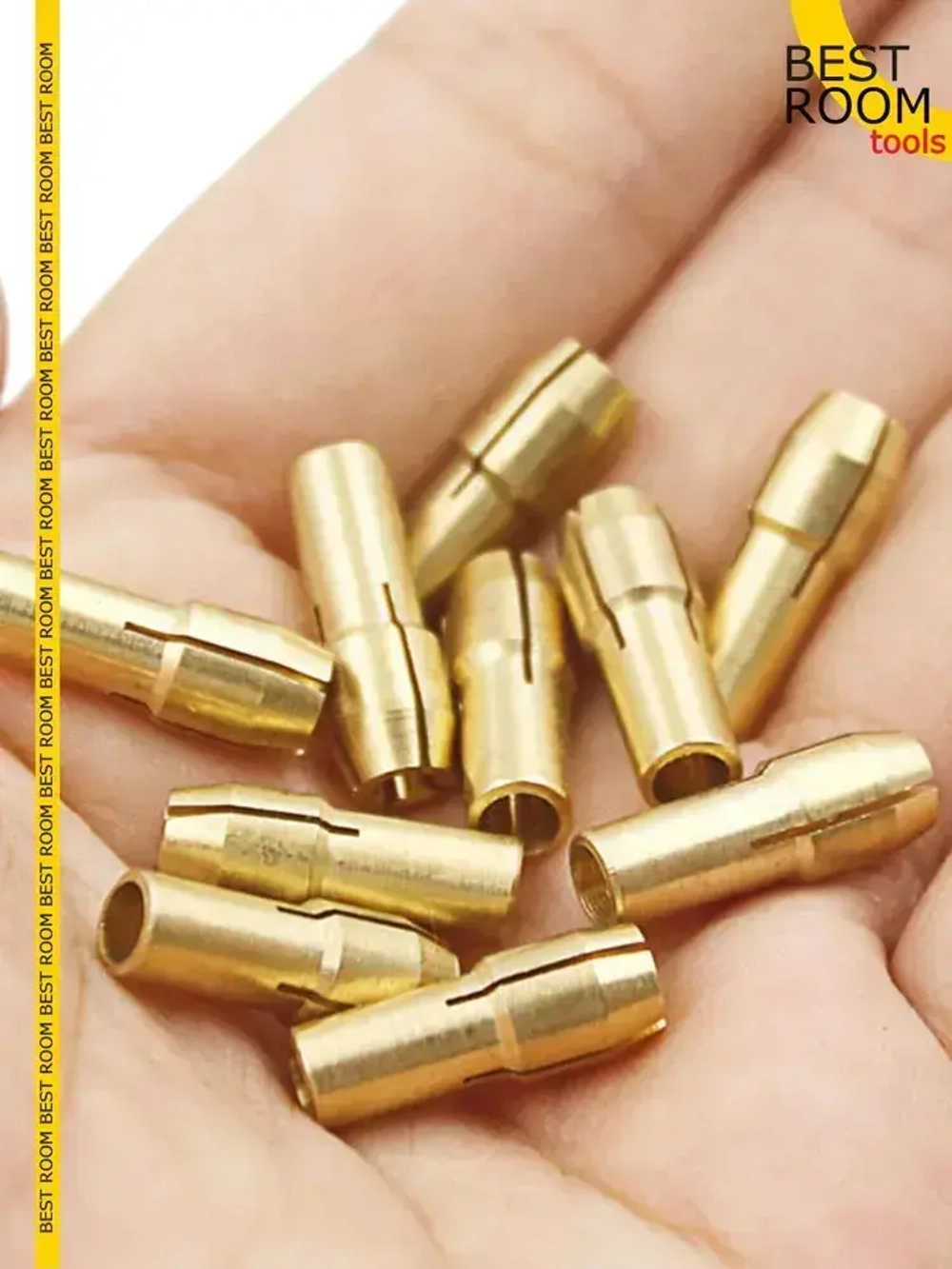 Набор цанговых патронов-зажимов латунных