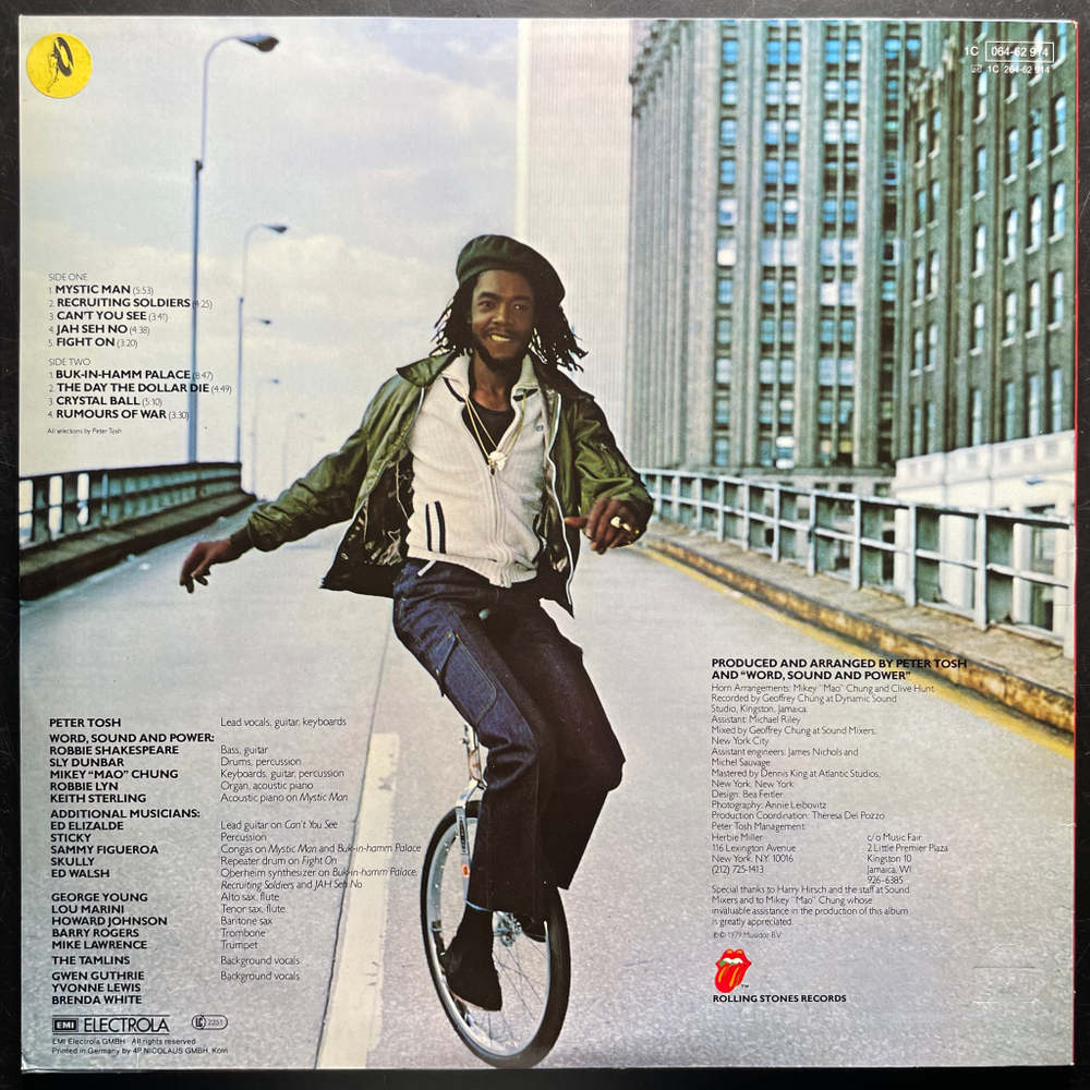 Peter Tosh ‎– Mystic Man (Скандинавия 1979г.)
