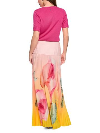 Marc Cain Юбка плиссированная с цветочным принтом