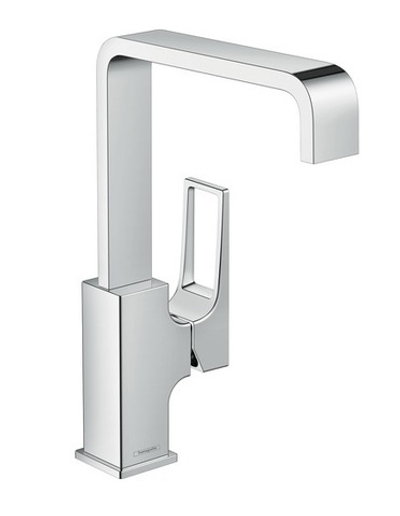 Смеситель 74511000 Hansgrohe Metropol для раковины 230 со сливным клапаном Push-Open