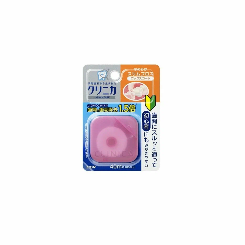 Шелковистая особотонкая зубная нить LION Clinica Advantage Smooth Floss