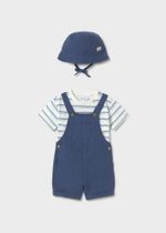 комбинезон с футболкой и панамкой