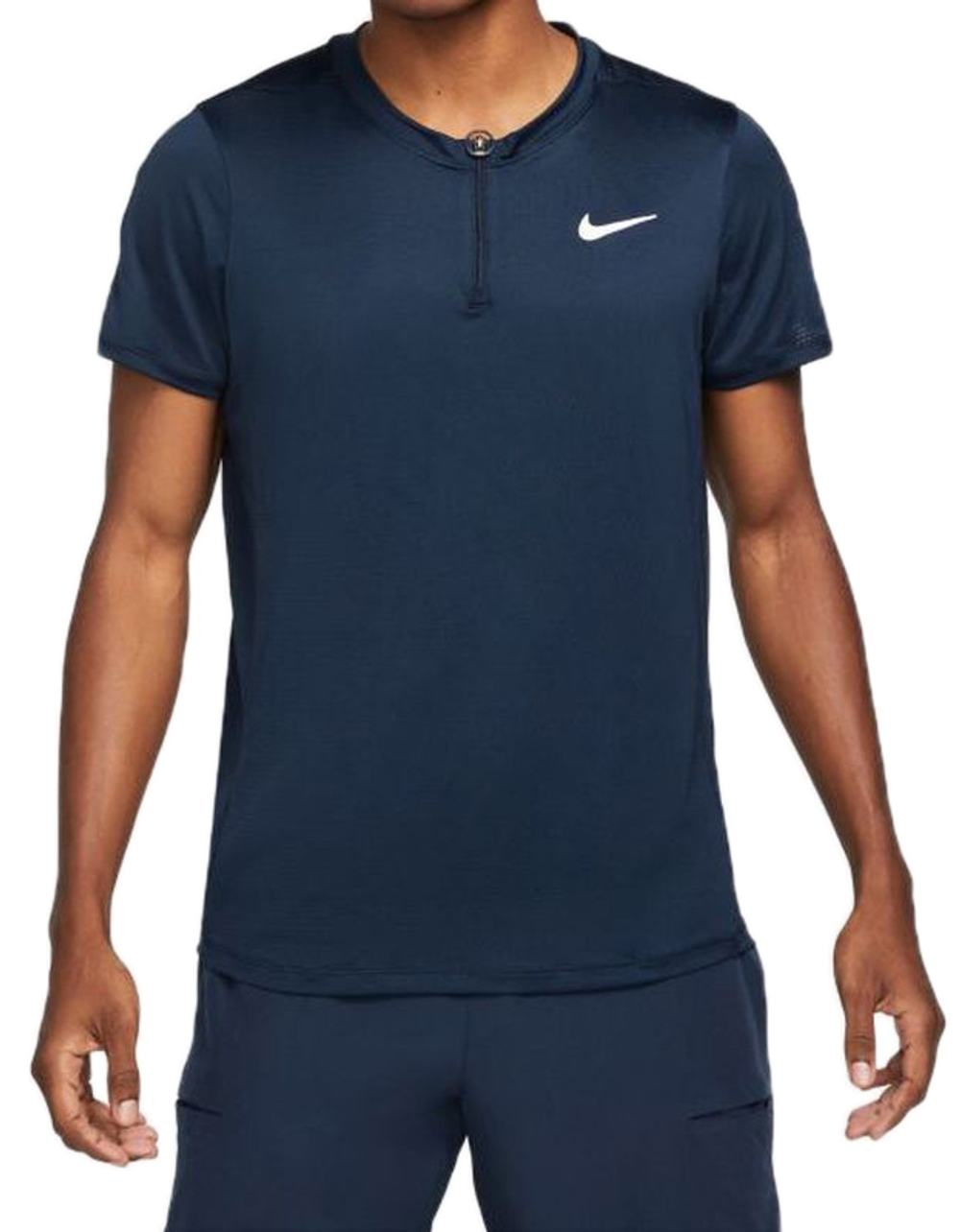 Мужское теннисное поло Nike Men's Court Dri-Fit Advantage Polo - obsidian/white