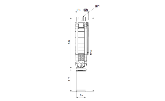 Скважинный насос Grundfos SP 30-4