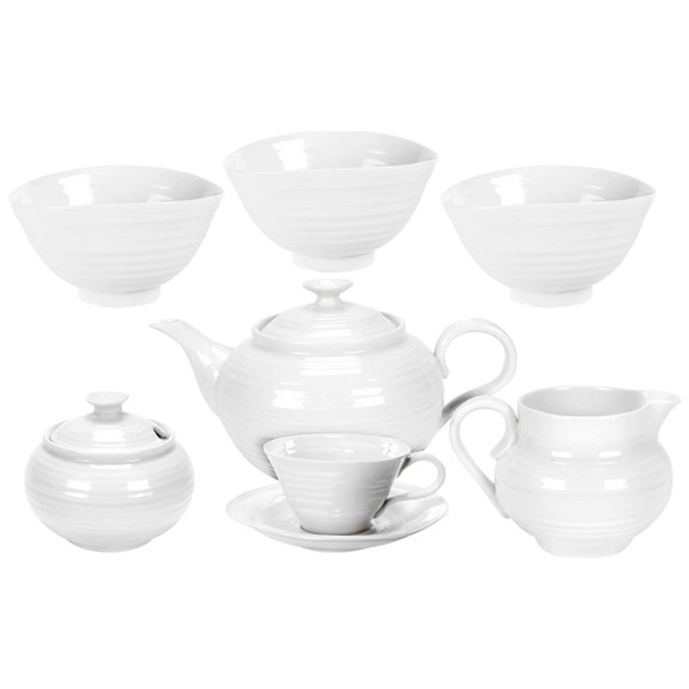 Набор для завтрака на 4 персоны 19 предметов Portmeirion Софи Конран для Портмейрион белый