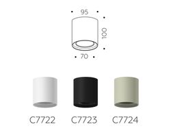 Ambrella Корпус светильника накладной для насадок D70mm MR16 Корпуса 70mm C7722