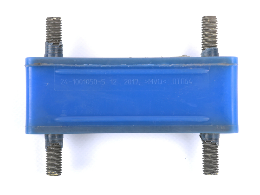 Виброизолятор ГАЗ-24, 3302 двигателя задняя  синий силикон (ПТП64)