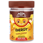 Good Day Chocolate, Energy Supplement, For Adults, Dark Chocolate, 50 Candy Coated Pieces