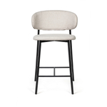 Стул полубарный Adele, ткань, светло-серый