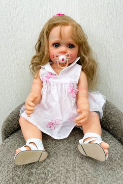 УЦЕНКА Кукла Реборн виниловая 55см в пакете (FA-055)