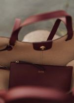 Сумка Polene Cyme Mini EDITION TEXTURED BLACK CHERRY