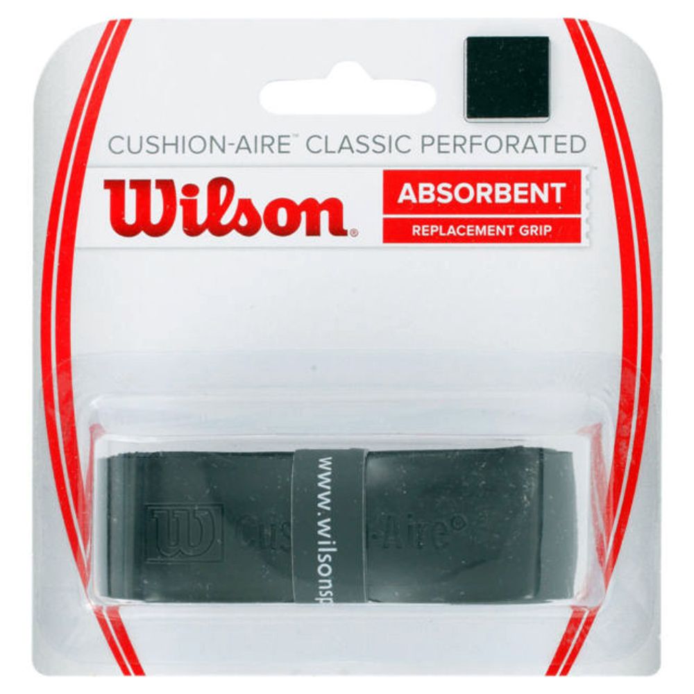 Теннисные намотки базовые Wilson Cushion-Aire Classic Perforated 1P - черный
