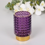 Подсвечник «Мерцание» 8,5*12,5 см, Фиолетовый