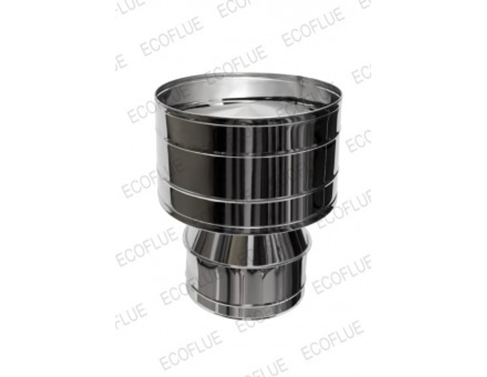Оголовок дефлектор сэндвича 250/350 мм нерж. (AISI 430/0,5 мм), ECOFLUE