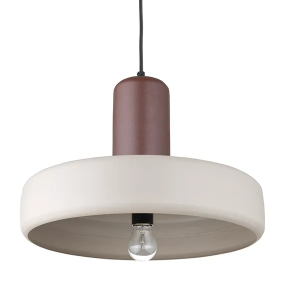 Светильник потолочный Juko, Ø43х31 см, сливовый/бежевый