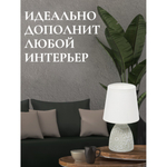 Светильник настольный E14, белый, абажур бел, RL-TL013-2