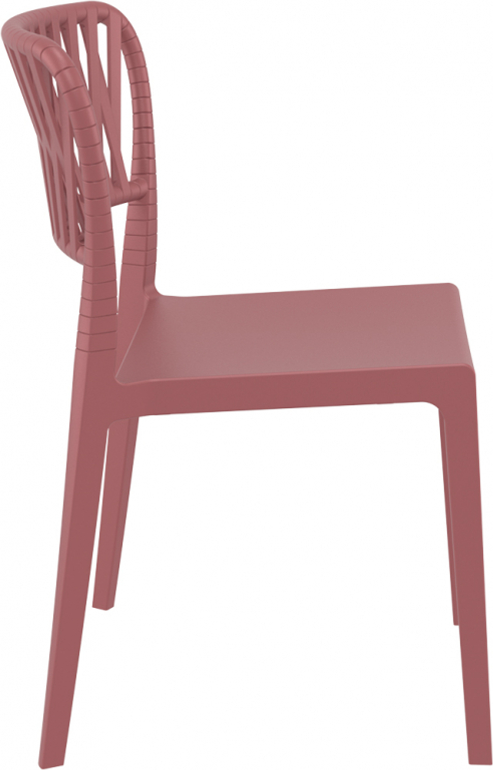 Стул пластиковый Siesta Contract Portofino, марсала