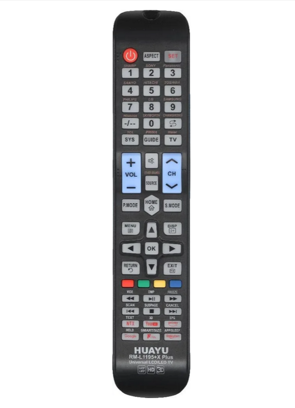 Пульт универсальный RM-L1195+XPLUS TV/LCD/LED Huayu