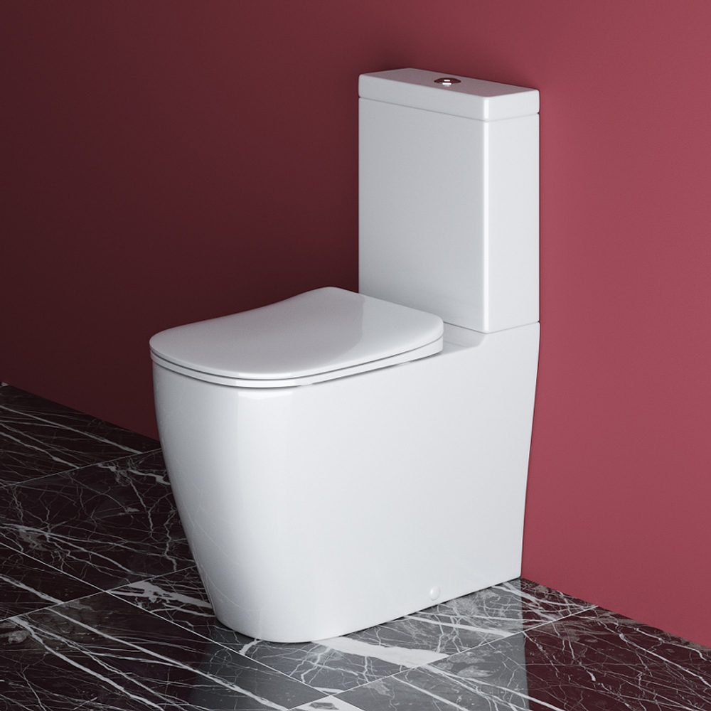 Унитаз компакт Cezares Lux CZR-159-CPR/CZR-159-SC без бачка с сиденьем Микролифт