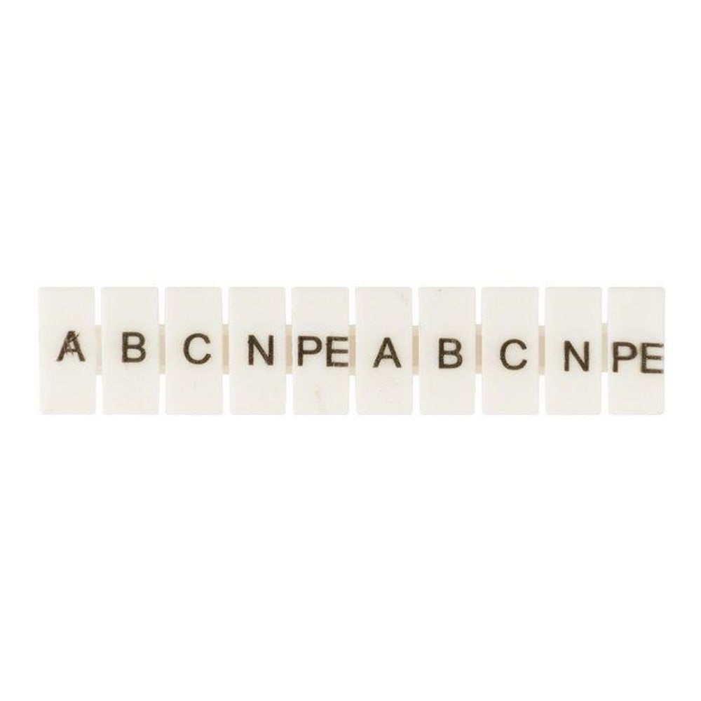 Маркеры для JXB-ST 6 с символами &quot;A. B. C. N. PE&quot; (уп.100шт) PROxima EKF zb-st-6-A-PE