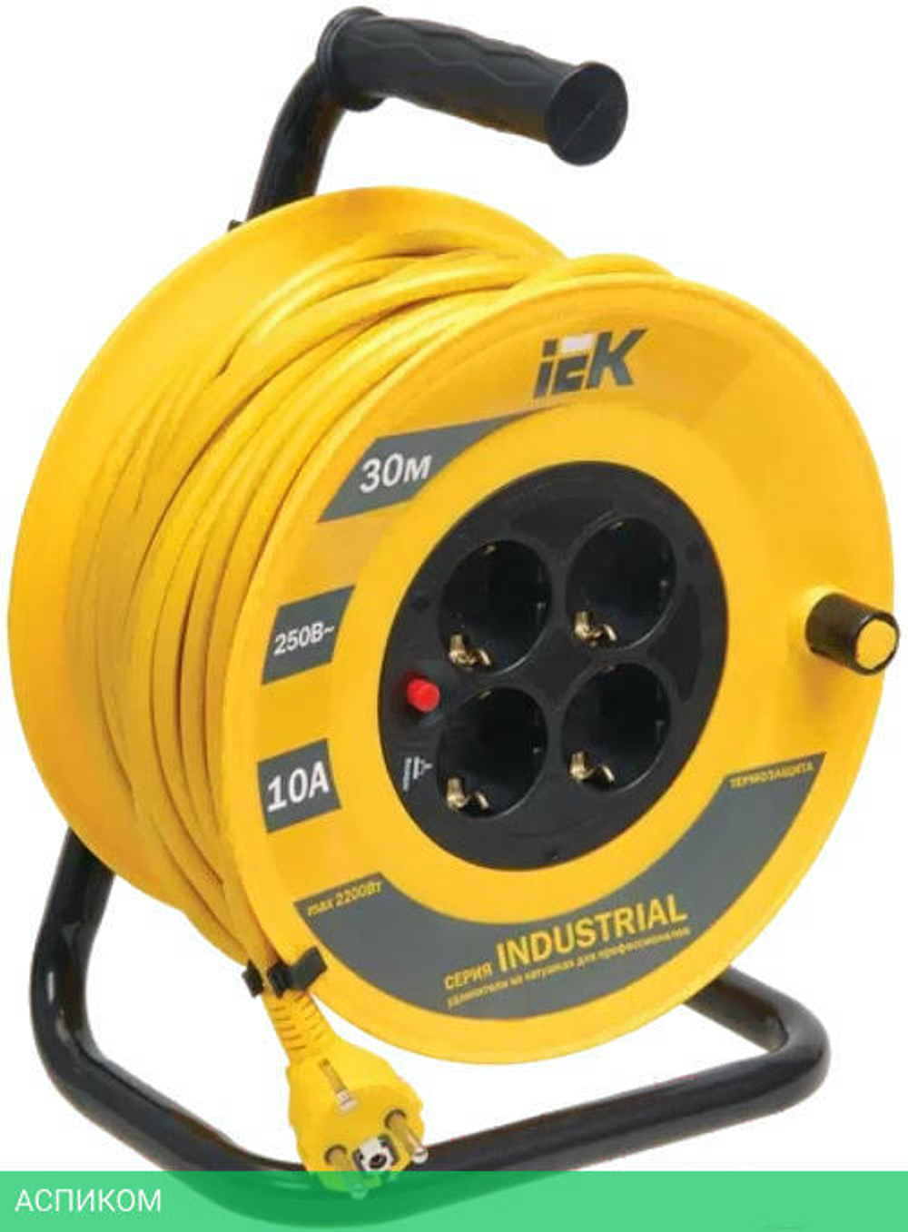 Удлинитель на катушке IEK Industrial УК30 (WKP14-10-04-30)