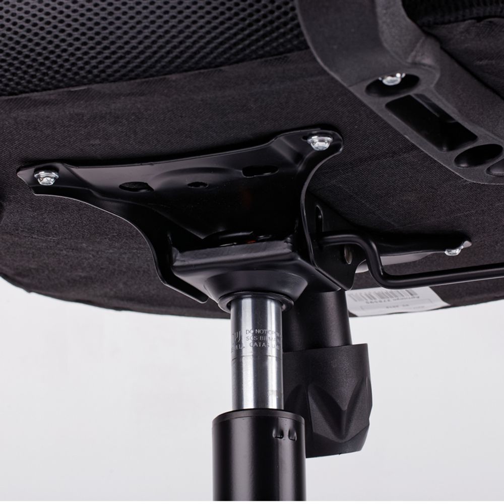 Кресло оператора OfficeSpace SP-M96, ткань, спинка сетка синяя/сиденье TW черная, механизм качания