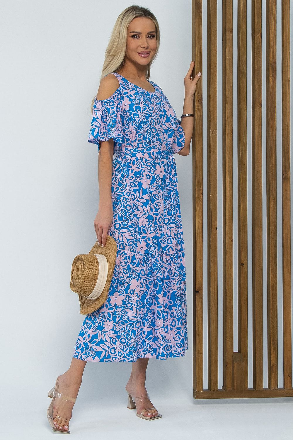 Платье Марианна (сине-розовое) П15348-5М LT Collection