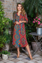 Платье-рубашка Jana (Размер: S) (Цвет: красный)