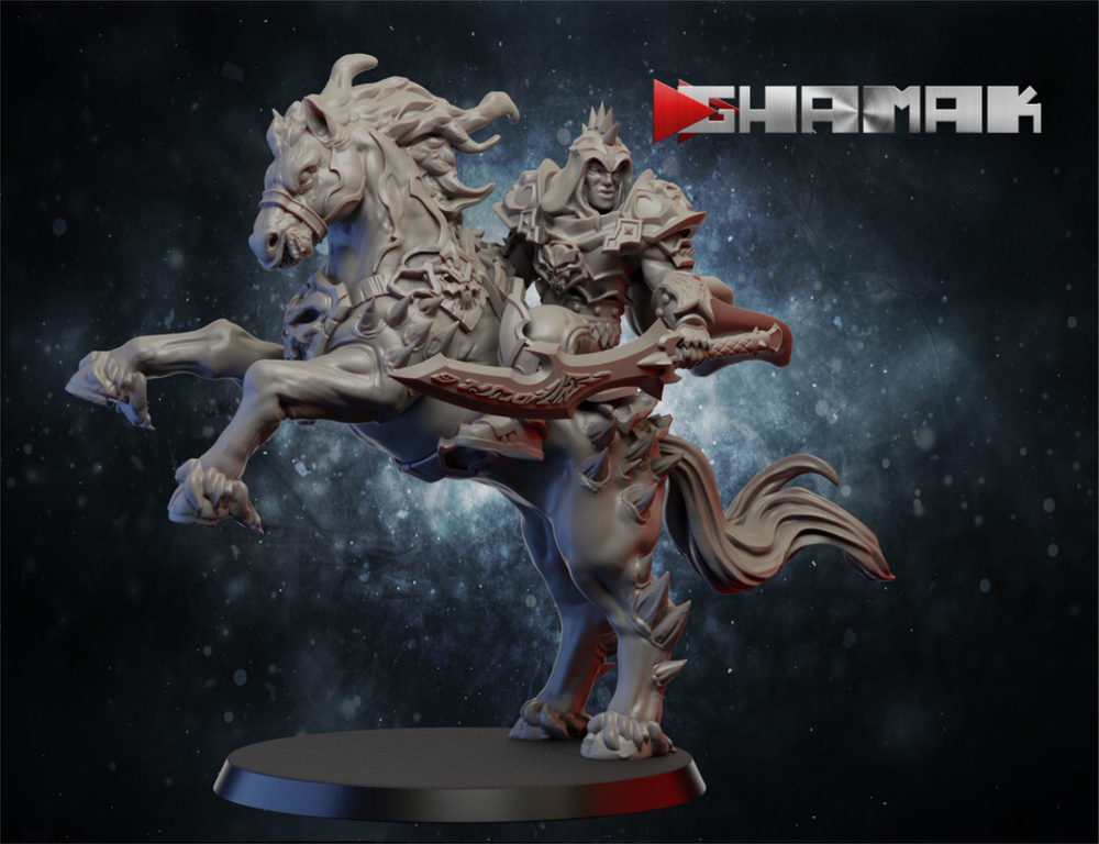 Grand Alliance Chaos Everchosen and Slaves to Darkness Chaos Marauder Конный мародёр №3 миниатюра для dnd, днд, pathfinder, фентези, Настольная игра, НРИ, Варгейм, РПГ