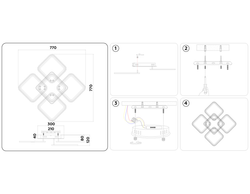 Ambrella Потолочный светодиодный светильник с пультом Original FA5301