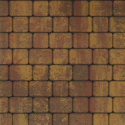 Тротуарная плитка КЛАССИКО - Листопад гладкий Осень, комплект из 2 видов плит