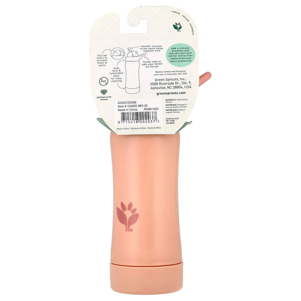 Green Sprouts, Sprout Ware®, соломенная бутылка, от 9 месяцев, грейпфрут, 295 мл (10 унций)