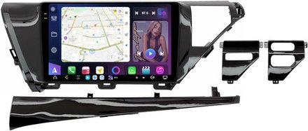 Магнитола для Toyota Camry 70 2017-2021 (без JBL, рамка составная) - FarCar XXL10-7045F2 монитор 10.36" 2K QLED на Android 13, TS20, 8+256Гб, CarPlay, 4G SIM-слот