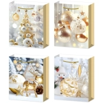 Пакет подарочный «Новогодние украшения» 23*18*10 см, микс