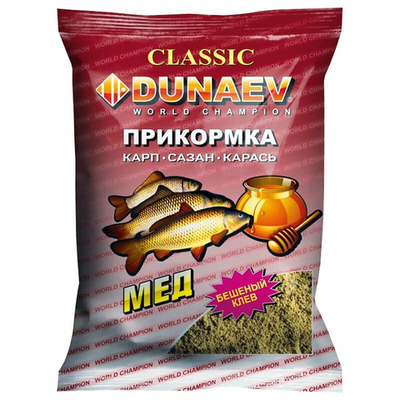 Прикорм Дунаев Классика 0,9кг Карп Мёд
