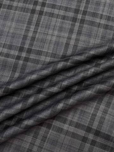 Шерсть костюмно-плательная серая в клетку