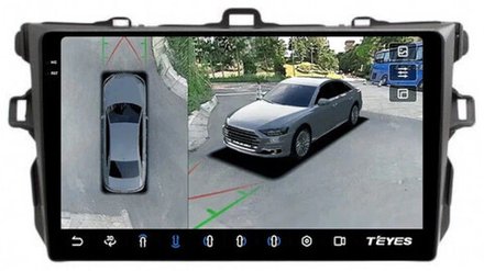 Магнитола для Toyota Corolla 150 2007-2013 - Teyes CC3-2K-360 на Android 10, 2K QLED, 6Гб+128Гб, CarPlay, 4G SIM-слот, 4 камеры в комплекте