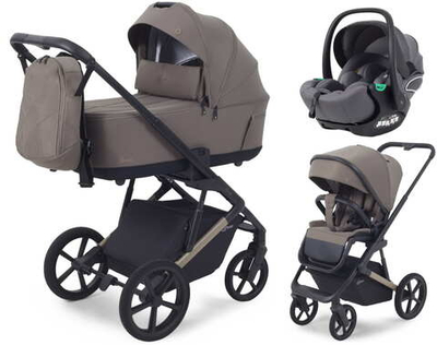Детская коляска Rant Garda 3 в 1 с автокреслом Evomax Grey Mocca