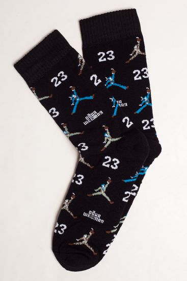 Носки 1/6 23 Февраля Джордан-Все (махровые) (Черный (Черный), 40-44)