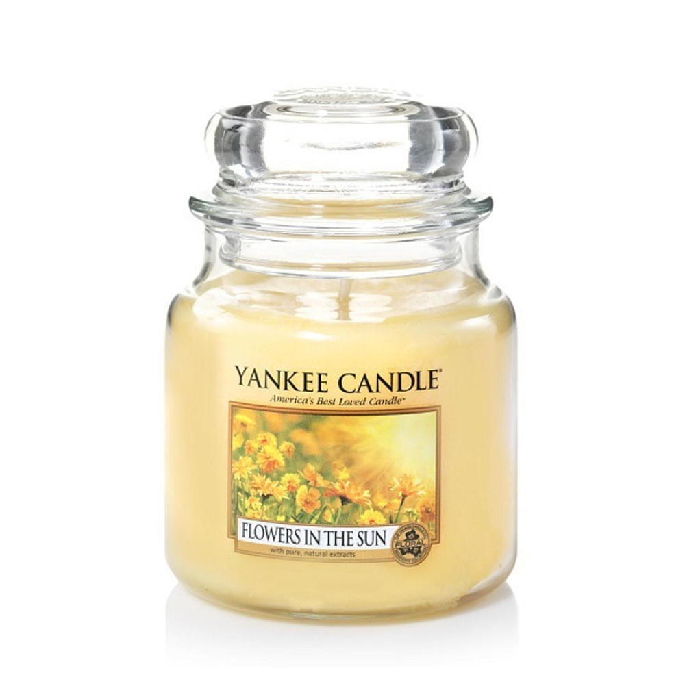 Свеча Цветы на солнце, средняя