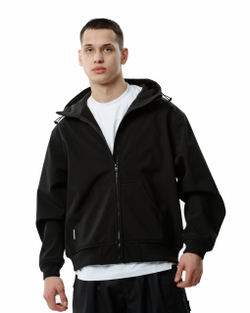 Куртка THE BAD FRIENDS Softshell короткая черный
