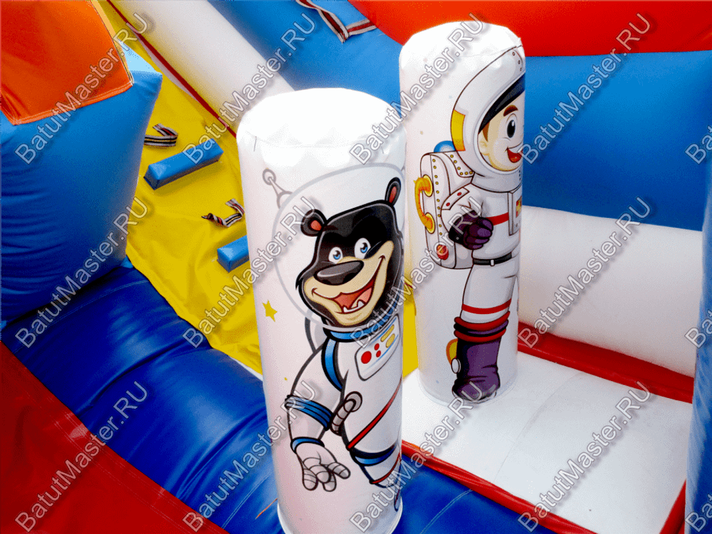 Коммерческий надувной батут "Новая ракета" 6*4.5*6 м