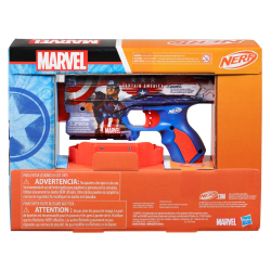 Hasbro F9717 — Бластер Nerf Marvel «Капитан Америка» с 10 стрелами F9717 — фото 5