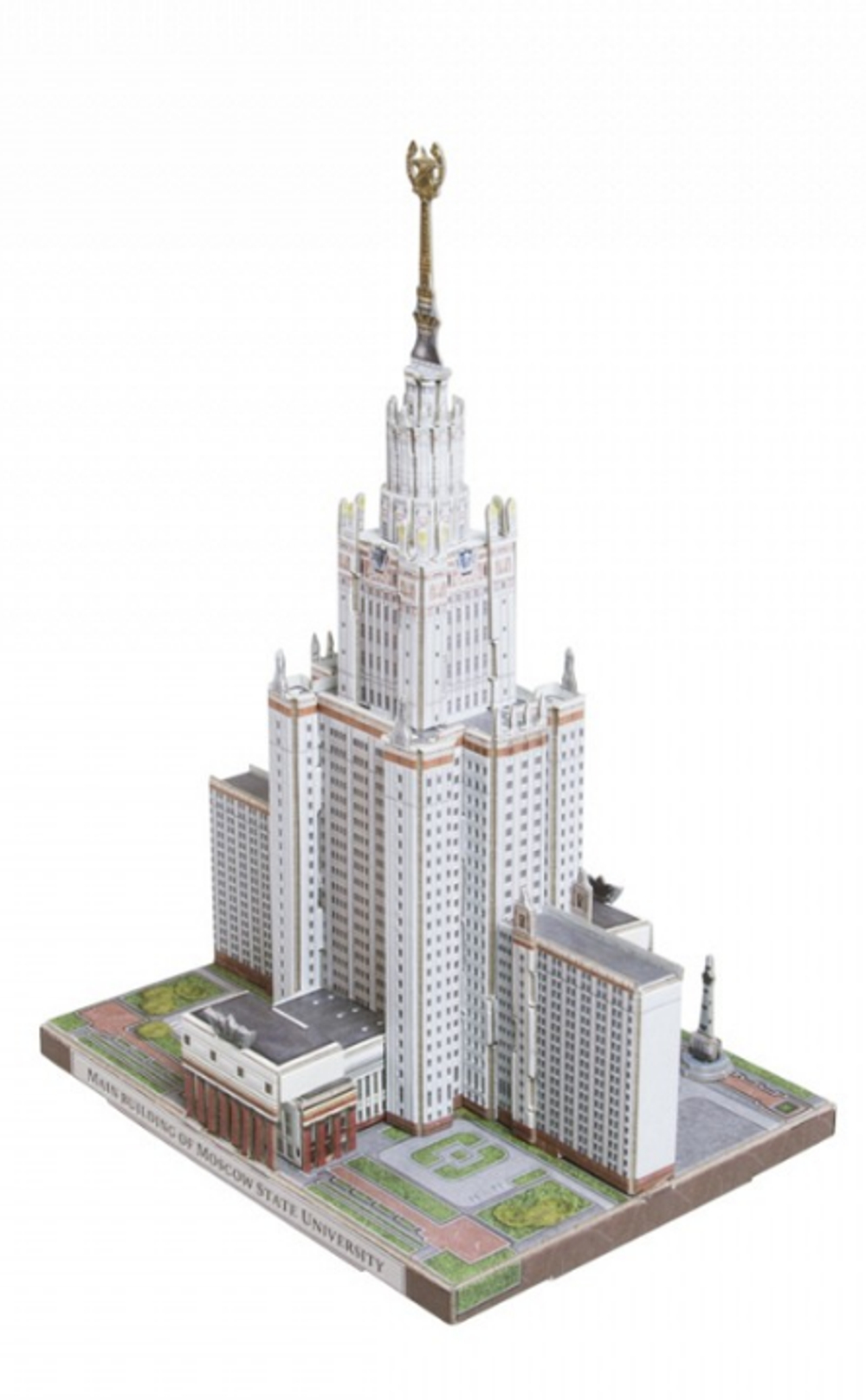 Главное здание МГУ. Москва в миниатюре Сборная модель Умная Бумага