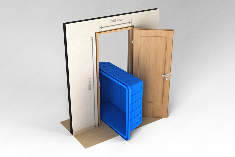 Ванна ЭкоПром К 600 л.(168x117x50см;синий) - арт.555658